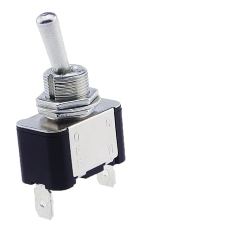 KN3A-101 Kippschalter Kipphebel 2Pin 2/Gang EIN-AUS 10A 125V/250V AC Kappe passend 12V 24V 48V 110V 220V Universal 1St(No lamp) von URUJAMOY