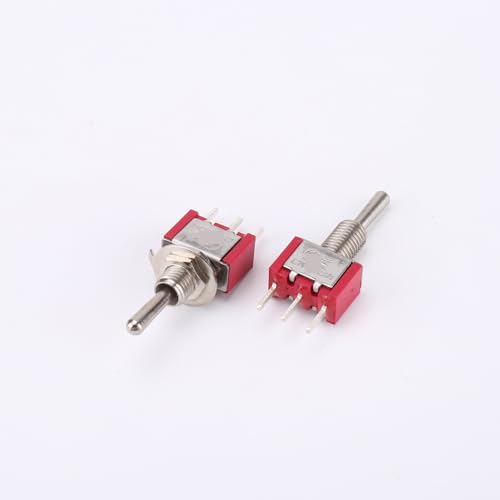 Kleiner Kippschalter MTS-103A2 EIN-AUS-EIN PCB SPDT Kippschalter 3-polig 250 V 3 A EIN-AUS-EIN Wippschalter 1 Stück(Blue) von URUJAMOY