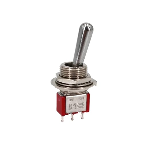 SH T80-T Z1 Serie Großer langer Griff 12mm Panel Mount Mini Kippschalter 5A 125VAC 1St(T8013 ON-ON) von URUJAMOY