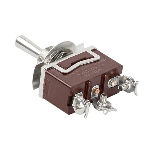 sourcing map 12V DC 30A 2 Pin SPST Kippschalter Rastend/Momentan Ein Aus 1Stk(Brown) von URUJAMOY