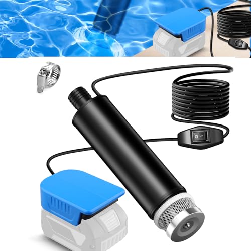 Tragbare Wasserpumpe Sumpfpumpe Kompatibel mit Bosch GBA 18V Akku,Leerlaufdrehzahl des Motors 4500 U/min Durchfluss 30 l/min,Lift 15FT 120W angetriebene Wasserpumpe für Garten, Camping, Kiddie Pool Tragbare Wasserpumpe Sumpfpumpe Kompatibel mit Bosch GBA 18V Akku,Leerlaufdrehzahl des Motors 4500 U/min Durchfluss 30 l/min,Lift 15FT 120W angetriebene Wasserpumpe für Garten, Camping, Kiddie Pool von URUN