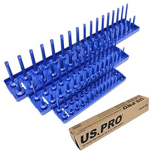 US PRO 3 Stück Steckdosenablage für 1/4, 3/8 und 1/2 Zoll Stecknüsse B2219 US PRO 3 Stück Steckdosenablage für 1/4, 3/8 und 1/2 Zoll Stecknüsse B2219 von BERGEN TOOLS