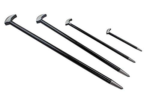 US PRO 4pc, 500mm 4er Heel Bar Set Podgers Pry Bars Toe 150, 300, 400, 500 mm 6857, Metall von US PRO