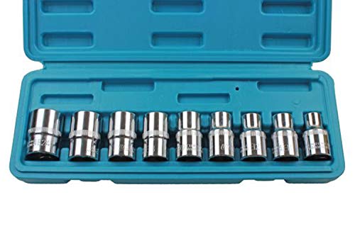 US PRO B1390 9 PC 1/2 Zoll Dr E Torx Stecknuss E10 auf E24 mit geblasenem Gehäuse von US PRO