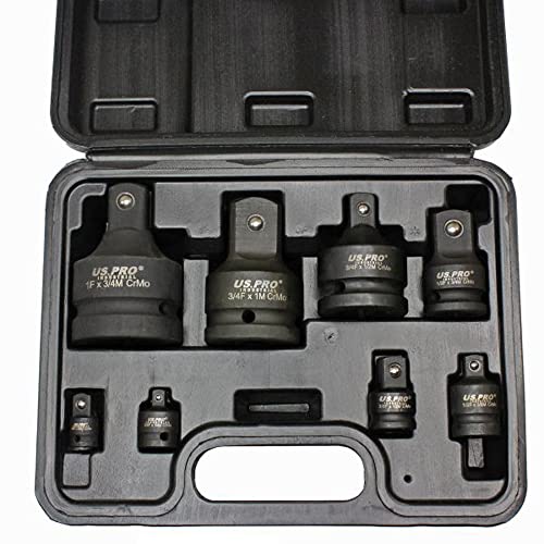 US PRO Schlag-Steckschlüssel-Adapter-Set, Konverter, Reduzierer, Konverter, Apaptors B1488, 8-teilig US PRO Schlag-Steckschlüssel-Adapter-Set, Konverter, Reduzierer, Konverter, Apaptors B1488, 8-teilig von US PRO