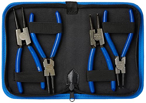US PRO B2059 Sicherungsringzange, Sprengringzange, innen, außen, 150 mm, Blau, 4 Stück von BERGEN TOOLS