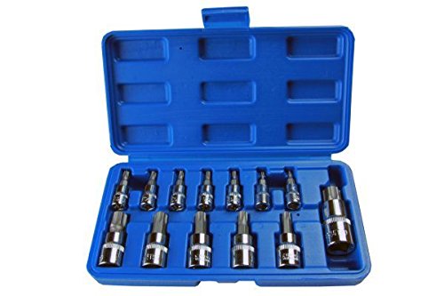 US PRO B2067 13-teiliges Torx-Bit-Steckschlüssel-Set T8-T70 + Aufbewahrungskoffer von US PRO