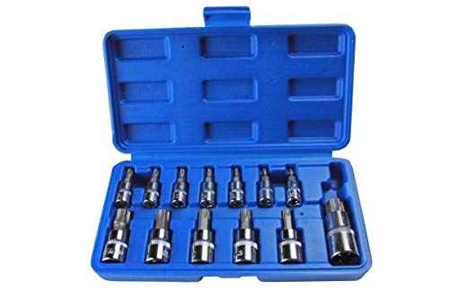 US PRO Torx-Stern-Set-Tamper Bit-Stecknüsse T8-T70 1497, 13-teilig von US PRO
