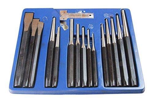 US PRO b2071 16pc Punch & Chisel Stanz-und Meißel-Set, 16-teilig, Schwarz von US PRO