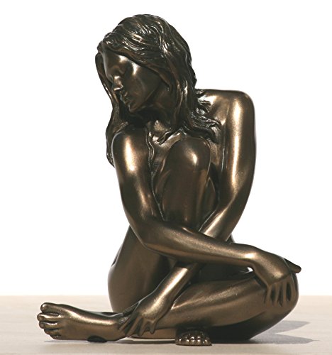 12,1 cm Figur Female Nude sitzen Arme um Knie Display Decor von US