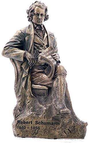 24,1 cm Komponist Robert A. Schumann kalt gegossen Bronze Figur von US