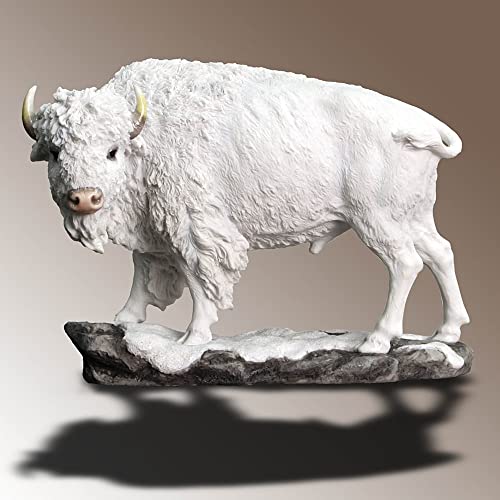 Dekofigur Bison, stehend, 27,7 cm, Weiß von US