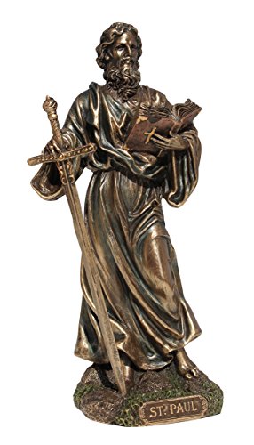US Generic 20 cm Saint Paul The Apostle der Andern Bronze Farbe Figur von US