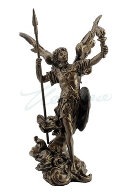 Unbekannt 11,4 cm Poly Stein Erzengel Uriel Figur Statue Home Decor von US