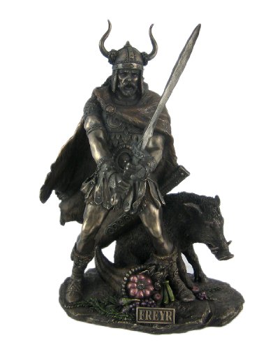 braunen Finish, nordischen Gottes Freyr Statue Pagan Fruchtbarkeit von US