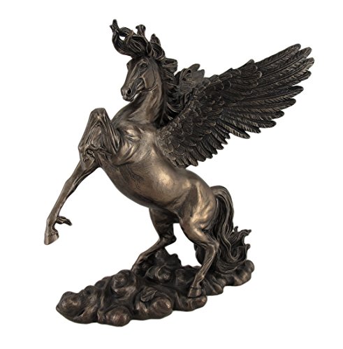braunen Finish geflügelten Pferd Pegasus Statue Amazing Detail von Veronese Design