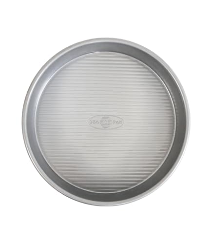 USA Pan 1070LC Bakeware Runde Kuchenform, 22,9 cm, Antihaftbeschichtung und Schnelllöse-Beschichtung, Silikon Legierter, 2.25 inches, Aus Aluminiertem Stahl von USA Pan
