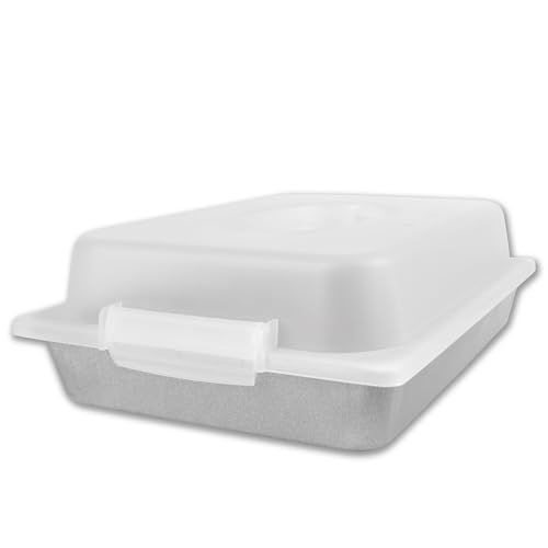 USA Pan 1117RCLD-ST-1 Bakeware Nonstick Rectangular Pan with Lid, 9x13-Inches von USA Pan