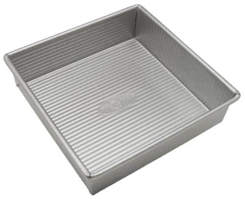 USA Pan Bakeware Quadratische Kuchenform, Antihaftbeschichtung, Schnellverschluss-Beschichtung 20,3 cm (8 Zoll) quadratischer Topf 8-Inch Square Baker Antihaftbeschichtet von USA Pan