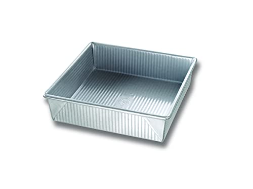 USA Pan Bakeware Quadratische Kuchenform, Antihaftbeschichtung, Schnellverschluss-Beschichtung Quadratische Pfanne, 22,9 cm (9 Zoll) 9-Inch Square Baker Aus aluminiertem Stahl von USA Pan