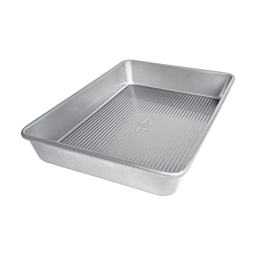 USA Pan Bakeware Rechteckige Kuchenform, nahtlos, antihaftbeschichtet, 22,9 x 33 cm von USA Pan