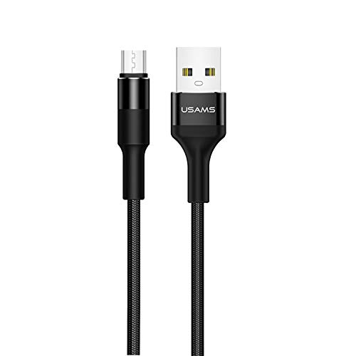 USAMS Micro-USB-Kabel für schnelles Aufladen und gleichzeitige Datenübertragung, 5 V-2 A/1,2 m, kompatibel mit Samsung, Huawei, Huaomi, Sony, LG, Honor, Universal Android von USAMS