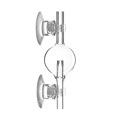 USCAPE CO2 Blasenzähler - Verschiedene Formen - Spirale, Gerade, Rund oder Oval - Co2 Kontrolle im Aquarium (Rund) von USCAPE