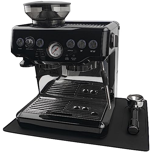 USEAMIE Silikonmatte unter Kaffeemaschine mit Lippe Automaten Zubehör, schwarze multifunktionale Gummi-Bodenmatte, 48 x 35 cm USEAMIE Silikonmatte unter Kaffeemaschine mit Lippe Automaten Zubehör, schwarze multifunktionale Gummi-Bodenmatte, 48 x 35 cm von USEAMIE