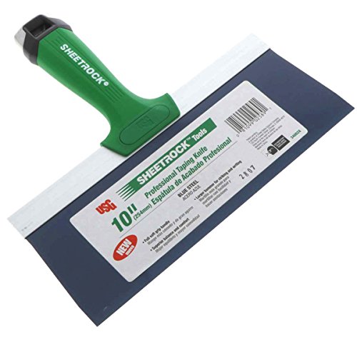 USG Sheetrock Pro Trockenbau-Messer, blauer Stahl mit weichem Griff und Hammerende, 25,4-cm-Klinge von USG Sheetrock