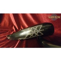 Deko Horn 0, 7 L Poliert Mit Eingebranntem Netz Von Wyrd Vikings Wikinger Met Thor Odin Valhall Walhalla Asen Germanen Deko Horn 0, 7 L Poliert Mit Eingebranntem Netz Von Wyrd Vikings Wikinger Met Thor Odin Valhall Walhalla Asen Germanen von USHEIM