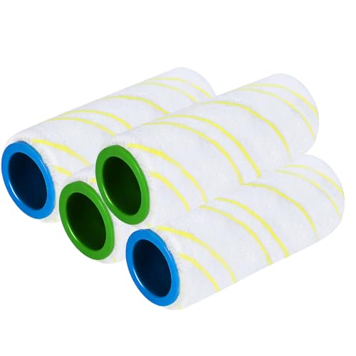 USHOP 4 Stück Ersatzrollen für Kärcher FC7 FC5 FC3 FC3D,Staubsaugerbürste,Ersatzteile Rollen für Karcher Bodenreiniger FC7 FC5 FC3 Nass-&Trockensauger von USHOP
