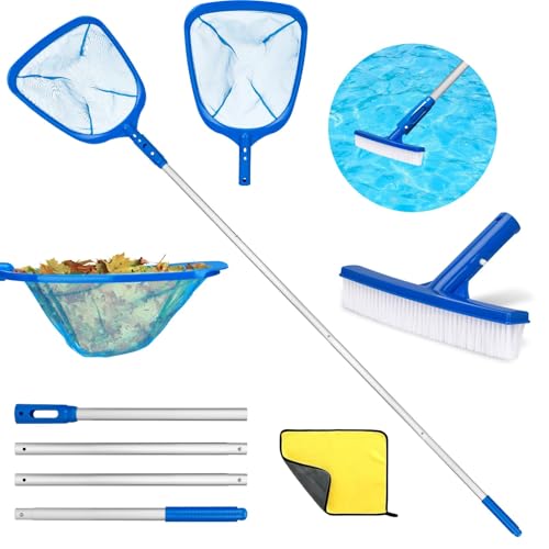 USHOP Pool Kescher mit Teleskopstange 187cm,Poolreinigung Pool Zubehör,Poolkescher Feinmaschig mit Teleskopstange,Teichkescher für Schwimmbad,Teich,Algen & bestway Pools,Planschbecken,Whirlpool USHOP Pool Kescher mit Teleskopstange 187cm,Poolreinigung Pool Zubehör,Poolkescher Feinmaschig mit Teleskopstange,Teichkescher für Schwimmbad,Teich,Algen & bestway Pools,Planschbecken,Whirlpool von USHOP