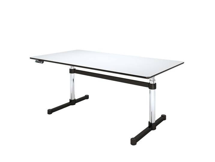 Home Office Schreibtisch Kitos grau, Designer Prof. Fritz Haller, 65-130x175x75 cm von USM-Haller
