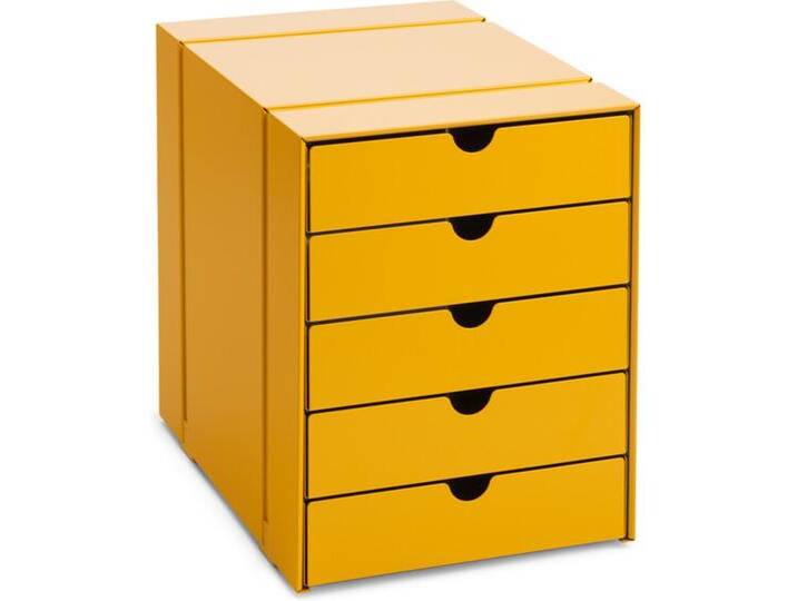 Kastenset C4 Inos goldgelb, Designer Prof. Fritz Haller, 31.6x24.1x33.4 cm von USM-Haller