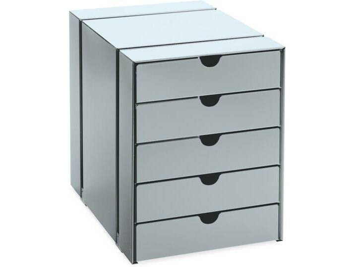Kastenset C4 Inos mattsilber, Designer Prof. Fritz Haller, 31.6x24.1x33.4 cm von USM-Haller