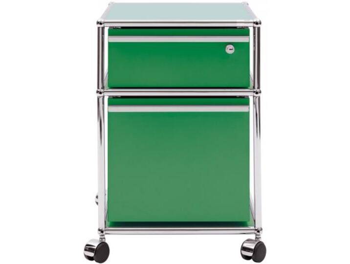 USM Container grün, Designer Prof. Fritz Haller, 61x42x53 cm von USM-Haller