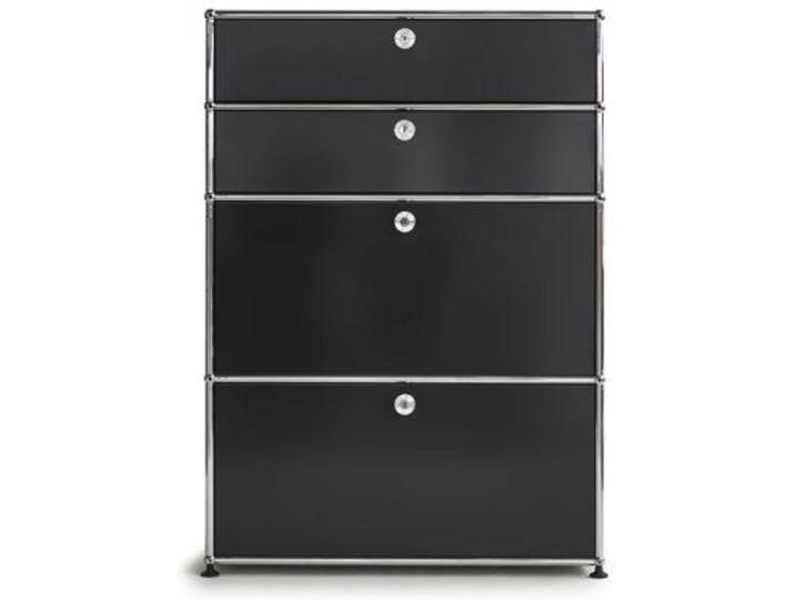 USM Highboard graphitschwarz, Designer Prof. Fritz Haller, 109x78x38 cm von USM-Haller