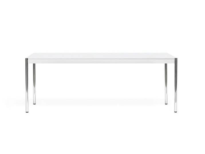 USM Home-Office Schreibtisch weiß, Designer Prof. Fritz Haller, 74x200x100 cm von USM-Haller