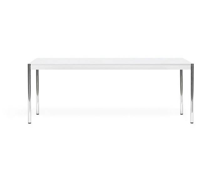 USM Homeoffice Schreibtisch weiß, Designer Prof. Fritz Haller, 74x200x100 cm von USM-Haller