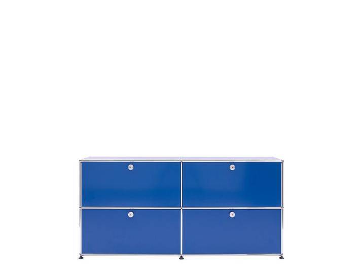 USM Kommode blau, Designer Prof. Fritz Haller, 74x153x38 cm von USM-Haller