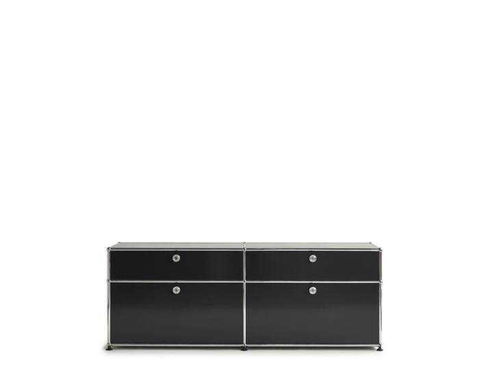 USM Kommode schwarz, Designer Prof. Fritz Haller, 56.5x153x38 cm von USM-Haller
