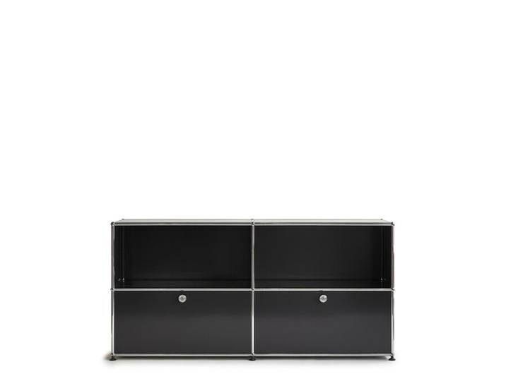USM Kommode schwarz, Designer Prof. Fritz Haller, 74x153x38 cm von USM-Haller