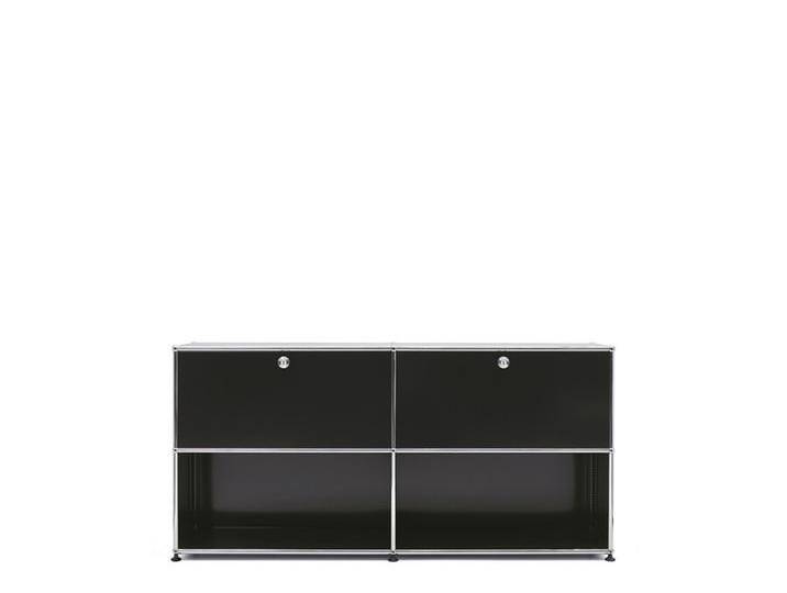 USM Kommode schwarz, Designer Prof. Fritz Haller, 74x153x38 cm von USM-Haller