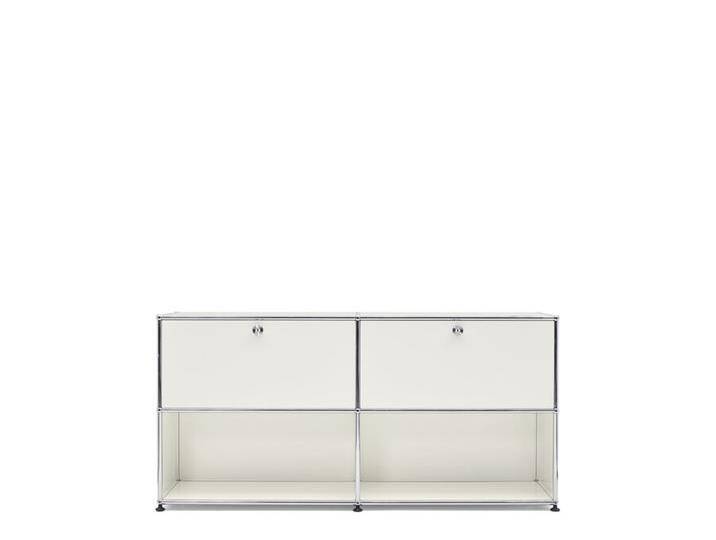 USM Kommode weiß, Designer Prof. Fritz Haller, 74x153x38 cm von USM-Haller