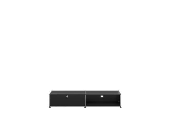 USM Lowboard graphitschwarz, Designer Prof. Fritz Haller, 29x153x38 cm von USM-Haller