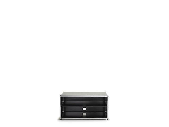 USM Lowboard graphitschwarz, Designer Prof. Fritz Haller, 39x78x53 cm von USM-Haller
