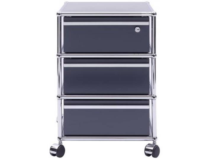 USM Roll-Container grau, Designer Prof. Fritz Haller, 61x42x53 cm von USM-Haller
