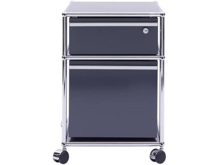 USM Roll-Container grau, Designer Prof. Fritz Haller, 61x42x53 cm von USM-Haller