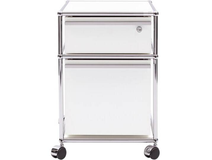 USM Roll-Container weiß, Designer Prof. Fritz Haller, 61x42x53 cm von USM-Haller