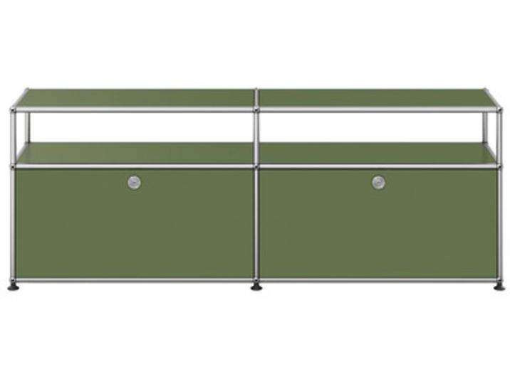 USM Sideboard olivgrün, Designer Prof. Fritz Haller, 56.5x153x38 cm von USM-Haller